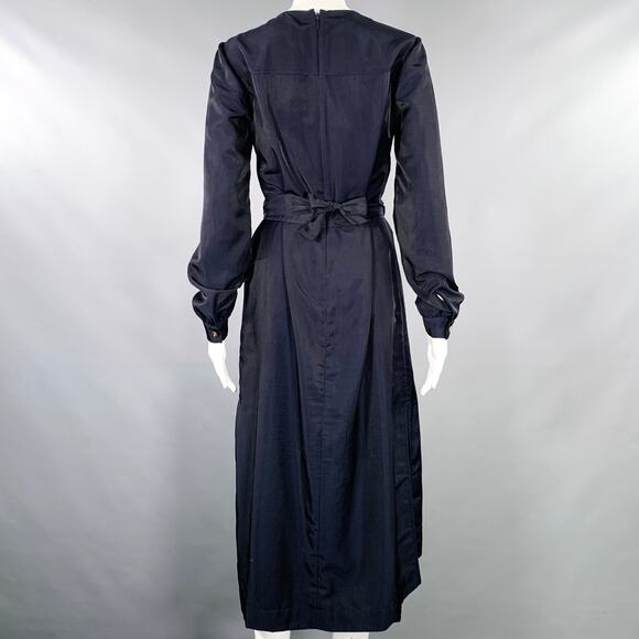 TED BAKER Size S Aminna Navy Polyester Utility Mid Calf Dress - Picture 3 of 5